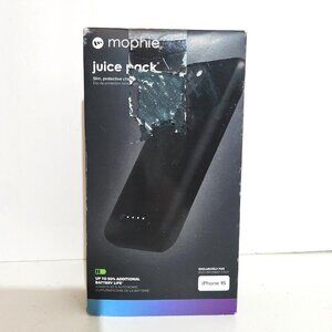 Mophie Juice Pack battery case iPhone 15 Black OPEN BOX